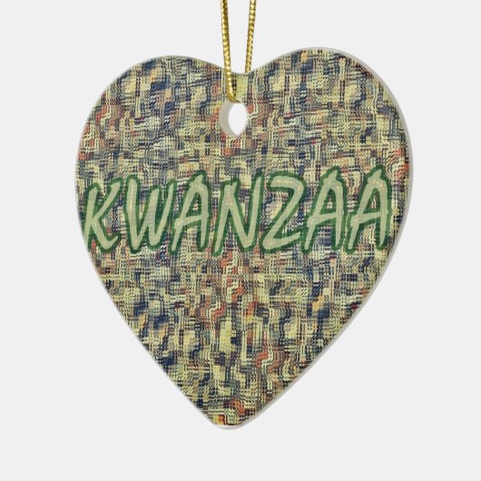 Kwanzaa Greetings Keramisch Ornament (Links)