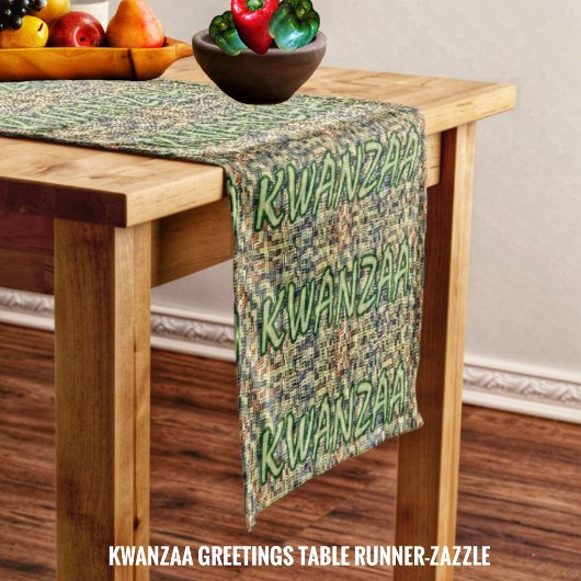 Kwanzaa Greetings Korte Tafelloper