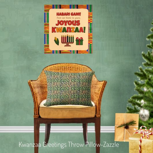 Kwanzaa Greetings Kussen