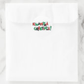 Kwanzaa Greetings Ronde Sticker (Tas)