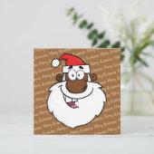 Kwanzaa Greetings uit Afrika Feestdagenkaart (Staand voorkant)