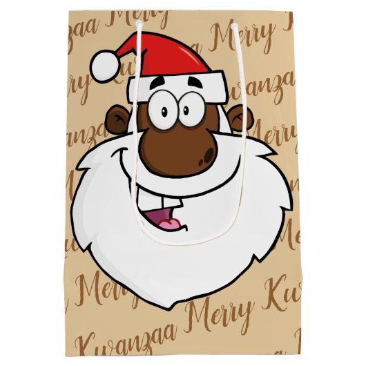 Kwanzaa Greetings uit Afrika Medium Cadeauzakje (Achterkant)