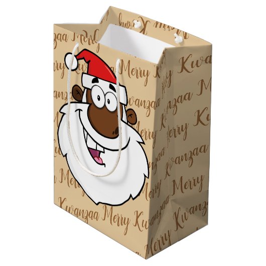 Kwanzaa Greetings uit Afrika Medium Cadeauzakje (Achterkant Gekanteld)