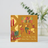 Kwanzaa Groeten Joyous Happy Winter Viering Feestdagenkaart (Staand voorkant)