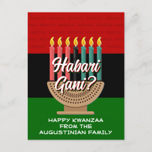 Kwanzaa HABARI GANI Feestdagenkaart