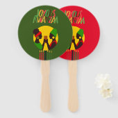 Kwanzaa Hand Fan - Feestgunst Handwaaier (Voorkant en achterkant)