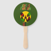 Kwanzaa Hand Fan - Feestgunst Handwaaier (Voorkant)
