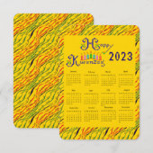 Kwanzaa handkalender kaart (Voorkant / Achterkant)