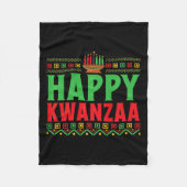 Kwanzaa - Happy Kwanzaa Fleece Deken (Voorkant)