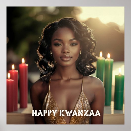 KWANZAA - HAPPY KWANZAA -  POSTER (Voorkant)