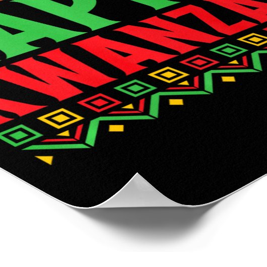 Kwanzaa - Happy Kwanzaa Poster (Hoek)