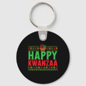 Kwanzaa - Happy Kwanzaa Sleutelhanger (Voorkant)