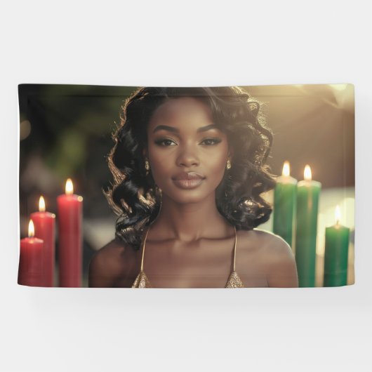 KWANZAA - HAPPY KWANZAA -  SPANDOEK (Horizontaal)