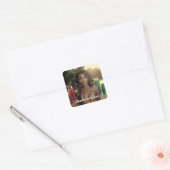 KWANZAA - HAPPY KWANZAA - VIERKANTE STICKER (Envelop)