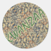 Kwanzaa Holiday 017 Ronde Sticker (Voorkant)