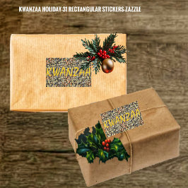 Kwanzaa Holiday 31 Rechthoekige Sticker