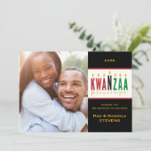 Kwanzaa Holiday Blessings | 1 Fotokaart Kaart (Staand voorkant)