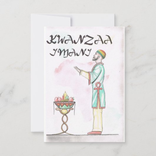 Kwanzaa Holiday Card Bedankkaart (Voorkant)