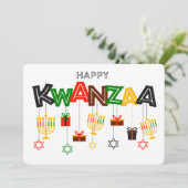 Kwanzaa Holiday Card Feestdagenkaart (Staand voorkant)
