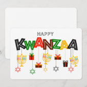 Kwanzaa Holiday Card Feestdagenkaart (Voorkant / Achterkant)