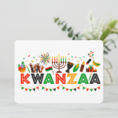 Kwanzaa Holiday Card Feestdagenkaart (Staand voorkant)