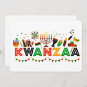 Kwanzaa Holiday Card Feestdagenkaart (Voorkant / Achterkant)