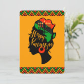 Kwanzaa Holiday Card Feestdagenkaart (Staand voorkant)