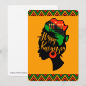 Kwanzaa Holiday Card Feestdagenkaart (Voorkant / Achterkant)