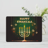 Kwanzaa Holiday Card Feestdagenkaart (Staand voorkant)
