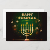 Kwanzaa Holiday Card Feestdagenkaart (Voorkant / Achterkant)