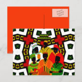 Kwanzaa Holiday Celebration Briefkaart (Voorkant / Achterkant)