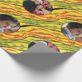 Kwanzaa Holiday Foto gepersonaliseerd Cadeaupapier (Hoek)