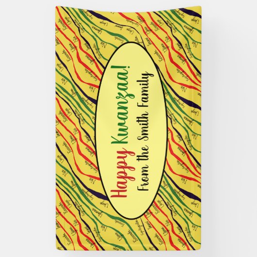 Kwanzaa Holiday Persoonlijk Spandoek (Verticaal)