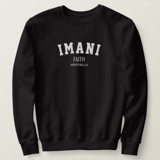 Kwanzaa IMANI Faith gepersonaliseerd Trui (Design voorkant)