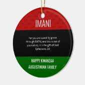 Kwanzaa IMANI Keramisch Ornament (Links)