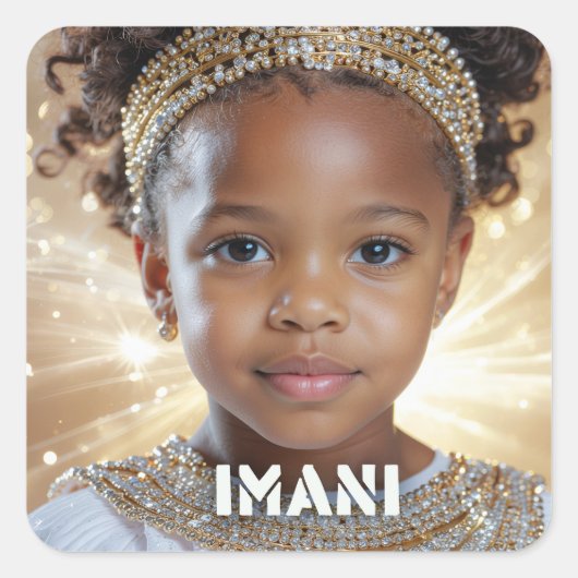 KWANZAA - IMANI - VIERKANTE STICKER (Voorkant)
