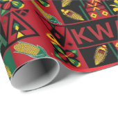 Kwanzaa inpakpapier met traditionele kleuren (Rol Hoek)