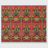 Kwanzaa inpakpapier met traditionele kleuren (Vlak)