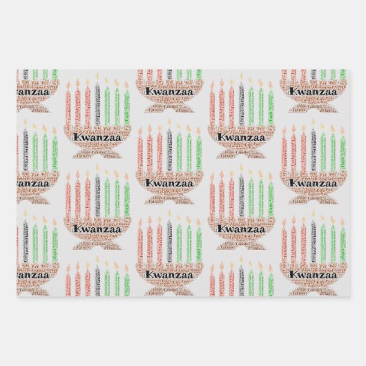 Kwanzaa Inpakpapier Vel (Voorkant)