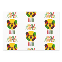 Kwanzaa inpakpapier vellen (set van 3 vellen)