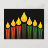 kwanzaa kaarsen briefkaart (Voorkant)