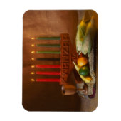 Kwanzaa kaarsen en eten magneet (Verticaal)