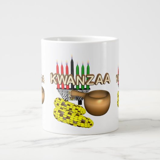 Kwanzaa kaarsen - grote koffiekop (Voorkant)