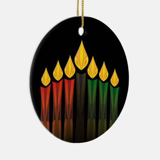 kwanzaa kaarsen keramisch ornament (Rechts)