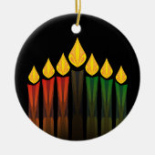 kwanzaa kaarsen keramisch ornament (Voorkant)