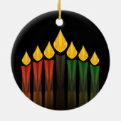 kwanzaa kaarsen keramisch ornament (Achterkant)