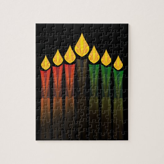 kwanzaa kaarsen legpuzzel (Verticaal)