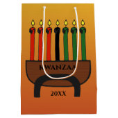 Kwanzaa Kaarsen Medium Cadeauzakje (Achterkant)