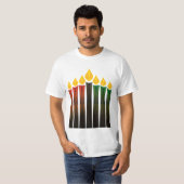 kwanzaa kaarsen t-shirt (Voorkant volledig)