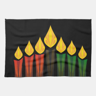 kwanzaa kaarsen theedoek